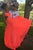 Glamorous Halter Open Back Sweep Train Orange Prom Dress with Beading Rhinestone LPD57 | Cathyprom