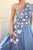 Cheap A Line One Shoulder Sleeveless Hand-Made Flower Long Tulle Prom Dress OHC236 | Cathyprom