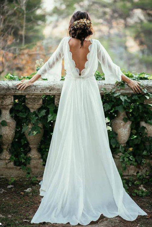 Cheap A-line Square Sweep Train Long Sleeves Appliques Chiffon Bridal cathyprom Cheap A-line Square Sweep Train Long Sleeves Appliques Chiffon Bridal cathyprom