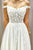 Beautiful A Line Off the Shoulder Sleeveless White Tulle Wedding Dresses with Appliques OHD122 | Cathyprom