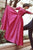 A-line Off the Shoulder Long Sleeves Sweep Train Fuchsia Prom Dress with Appliques D14
