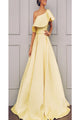 New Elegant One Shoulder Satin A-line Gorgeous Prom Dresses LPD12