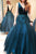 Ball Gown V-Neck Sleeveless Sweep Train Embroidery Long Prom Dress OHC176 | Cathyprom