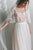 Elegant Simple A-line Half Sleeve Sweep Train Long Tulle Bridal Gown Wedding Dresses OHD155 | Cathyprom