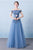 Beautiful A-line Off-the-shoulder Floor Length Sleeveless Long Tulle  Prom Dress/Evening Dress OHC135 | Cathyprom