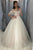 Ball Gown Off the Shoulder Sleeveless White Tulle Wedding Dresses with Appliques OHD110 | Cathyprom