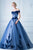 Chic Ball Gown Off-the-shoulder Floor-length Sleeveless Long Tulle Prom Dress/Evening Dress OHC121 | Cathyprom