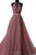 Sexy A Line Halter Sweep Train Sleeveless Appliques Lace-up Long Tulle Prom Dress Evening Dress OHC118 | Cathyprom