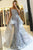 Mermaid Spaghetti Straps Detachable Floor-Length Lace Prom Dress C15