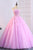 Pink Tulle Sweetheart Neck Long A Line Bead 3D Lace Applique Prom Dress P1