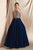 A Line Floor Length Sleeveless Appliques Long Chiffon Prom Dresses OHC532