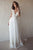 Simple A-line V-neck Backless Short Sleeves Bridal Gown Wedding Dresses Appliques OHD125 | Cathyprom