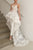 Two Piece Illusion Round Neck High-Low Wedding Jumpsuit/Dress with Appliques OHD055 | Cathyprom