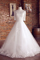 Charming Ball Gown Tulle Wedding Dresses Off The Shoulder Lace Wedding Dress Gown Bridal Gown OHD197