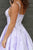 A-Line Round Neck Floor-Length Lilac Printed Prom Dress with Pleats LPD83 | Cathyprom