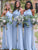 A-Line Floor-Length Sleeveless Chiffon Wedding Party Dress NR1316