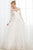 Bohemian Wedding Dresses A-Line Crew 3/4 Sleeves Wedding Gown Open Back Ivory Tulle Appliques Wedding Dress OHD226