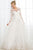 Bohemian Wedding Dresses A-Line Crew 3/4 Sleeves Wedding Gown Open Back Ivory Tulle Appliques Wedding Dress OHD226