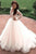 Sexy A Line Scoop Sweep Train Long Sleeves Tulle Bridal Gown Wedding Dresses Appliques OHD165 | Cathyprom