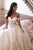 Gorgeous A Line Off the Shoulder White Wedding Dresses with Appliques OHD100 | Cathyprom