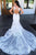 Mermaid  V Neck Chapel Train White Long Wedding Dresses Appliques OHD099 | Cathyprom