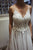 A Line Backless Bohemian Wedding Dresses V Neck Tulle Appliques Wedding Gown Bohemian Bridal Gown OHD190