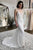 Mermaid Spaghetti Straps Sweep Train White Appliqued Wedding Dress OHD082 | Cathyprom
