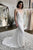 Mermaid Spaghetti Straps Sweep Train White Appliqued Wedding Dress OHD082 | Cathyprom