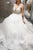 Ball Gown V Neck White Lace Wedding Dresses Bohemian Wedding Gown Custom Made Bridal Gown OHD189
