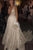 Sparkly A Line Deep V Neck Sweep Train Backless Sleeveless Sequins Wedding Dress OHD093 | Cathyprom