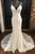 Spaghetti Straps Lace V Neck Wedding Dresses Mermaid Backless Wedding Gown Elegant Bridal Gown OHD196