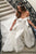 A-Line Off-the-Shoulder Sweep Train White Wedding Dress with Appliques OHD003 | Cathyprom