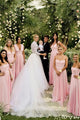 A-Line Spaghetti Straps Floor-Length Pleated Chiffon Bridesmaid Dress OHS095 | Cathyprom