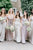 Simple A-Line Spaghetti Straps Cold Shoulder Floor-Length Light Grey Bridesmaid Dress with Ruffles OHS131