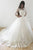 Chic Ball Gown Scoop Sweep Train Half Sleeves Tulle Wedding Dresses Bridal Gown OHD130 | Cathyprom