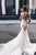 Mermaid Sweetheart Backless Court Train Wedding Dress with White Lace OHD009 | Cathyprom