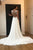 Beautiful A Line Round Neck Sweep Train Sleeveless White Chiffon Wedding Dresses OHD103 | Cathyprom