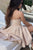 A Line Spaghetti Straps Short Satin Homecoming Cocktail Dress OHM065 | Cathyprom