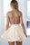 A-Line Halter Backless Sleeveless Homecoming Dresses Sequins OHM007 | Cathyprom