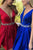 A-line Deep V-neck Satin Burgundy Pleated Homecoming Dress with Beading Sash OHM218