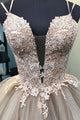 Chic Sleeveless Spaghetti Straps Homecoming Dress with Appliques OHM058 | Cathyprom
