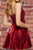 Modest V-neck Sleeveless Ruched Formal Homecoming Party Dress OHM059 | Cathyprom