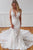 Gorgeous Mermaid Sleeveless Detachable Train White Wedding Dresses with Appliques OHD102 | Cathyprom