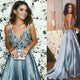 New Arrival Quinceanera Dresses A-Line Blue Backless Sexy Gown For Teens 