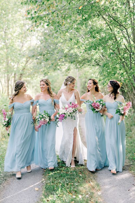 A-Line Off-the-Shoulder Simple Long Light Blue Chiffon Bridesmaid Dres cathyprom A-Line Off-the-Shoulder Simple Long Light Blue Chiffon Bridesmaid Dres cathyprom