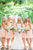 Simple Cheap A-line Sweetheart Above Knee Sleeveless Short Chiffon Bridesmaid Dresses OHS118 | Cathyprom