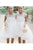 Cheap A-Line Sleeveless High Low White Tulle Flower Girl Dress With Appliques OHR045 | Cathyprom