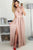 A-Line Jewel Floor-Length Blush Chiffon Prom Dress with Keyhole OHC053 | Cathyprom