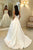 Elegant A Line Strapless Sleeveless White Wedding Dresses with Pockets Bowknot OHD105 | Cathyprom