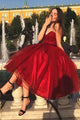Beautiful A Line Sweetheart Tea Length Prom Dresses/Homecoming Dresses OHC160 | Cathyprom